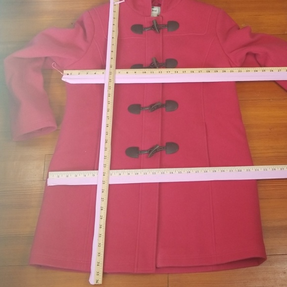 LLBean Bellandi Raspberry  Wool Thinsulite Coat Fits like a 12 - Picture 8 of 8